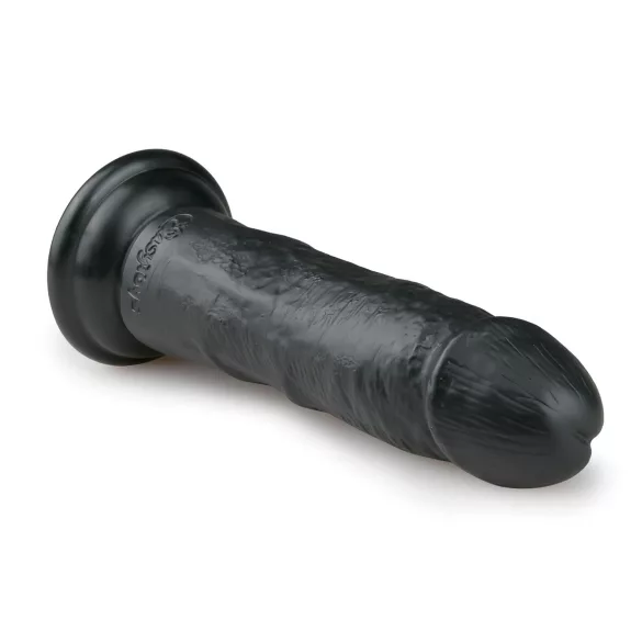Easytoys - realistični dildo s vakuum postoljem - crni - 15,5 cm