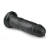 Easytoys - realistični dildo s vakuum postoljem - crni - 15,5 cm