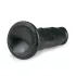 Easytoys - realistični dildo s vakuum postoljem - crni - 15,5 cm