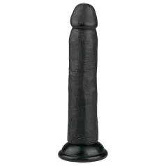   Easytoys - realistični dildo s vakumskom bazom - 20,5 cm - crni