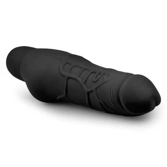Easytoys Power Vibe - vibrirajući penis od silikona - crni