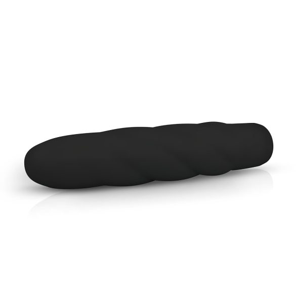 Easytoys Power Vibe - vibrator štap sa spiralom - silikon - crni