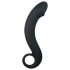 EasyToys Zakrivljeni Dildo - silikonski analni dildo (crni)