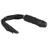 Easytoys - Flogger bič i silikonski dildo 2u1 - crni