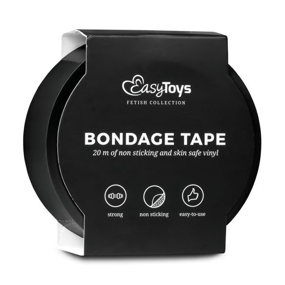 Easytoys - bondage traka - crna - 20m
