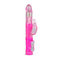 Easytoys Bunny - vibrator s guranjem - silikon - roza