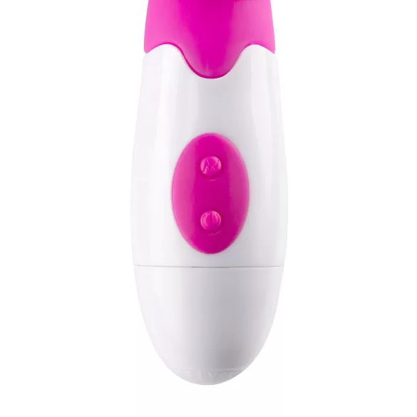 Easytoys Lily - vibrator s nastavkom za klitoris - silikon - roza