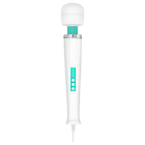 MyMagicWand - snažan masažer vibrator - bijela-tirkizna