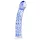 Gildo Glass No. 5 - stakleni dildo sa spiralom - prozirno plava