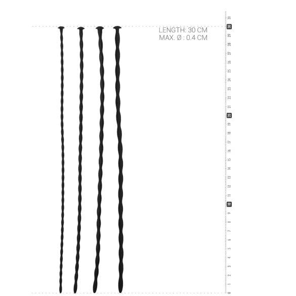 SINNER Gear - dilator set - silikon - crna