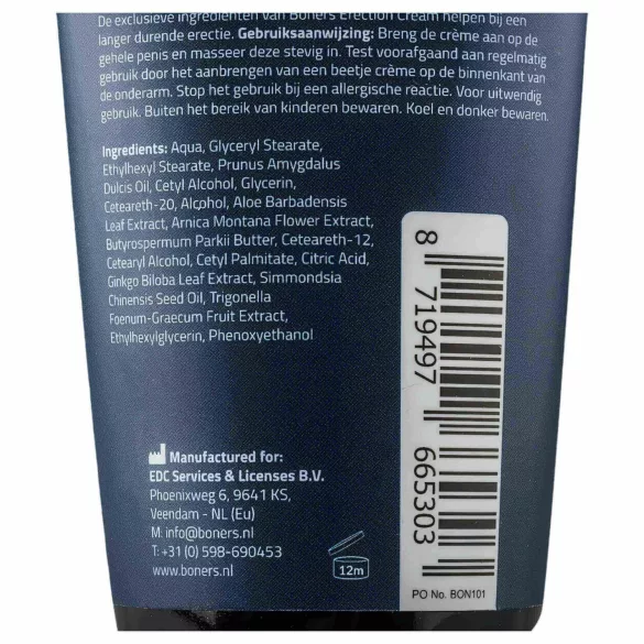 Boners - stimulirajuća krema za erekciju za muškarce - 100ml