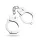 EasyToys - metalne lisice - srebrna
