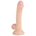 Real Fantasy Vince - dildo s testisima i prepucijem - 19,5 cm - prirodna boja