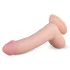 Real Fantasy Cliff - realistični dildo s testisima - 22 cm - prirodna boja