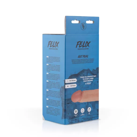 Real Fantasy Felix - realistični dildo s testisima - 22 cm - natur