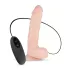 Real Fantasy Glynn - realistični vibrator na punjenje - 25cm - natur