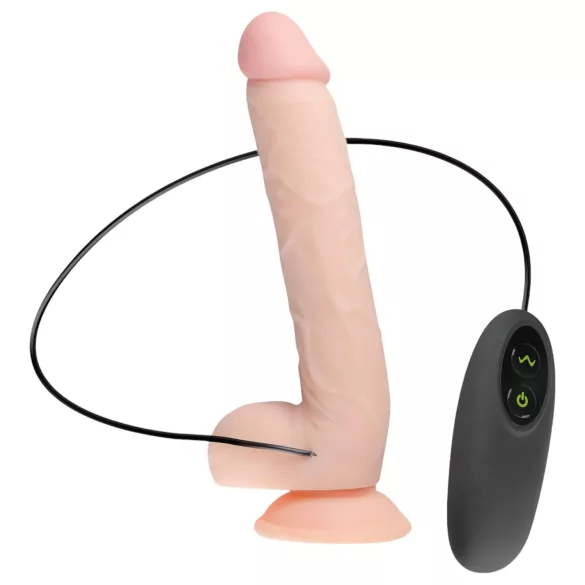 Real Fantasy Elvin - vibrator na punjenje - realistični - 28cm - prirodna boja