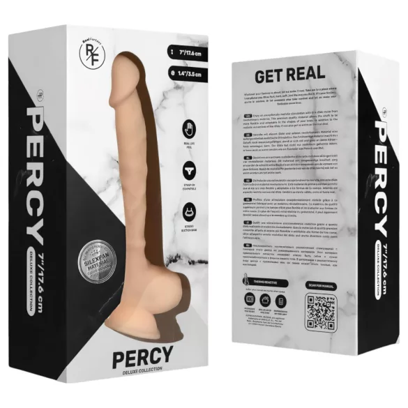 Real Fantasy Percy - realistični dildo - 18 cm - natur