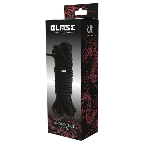 Blaze - kinbaku bondage uže - 10 m - crna