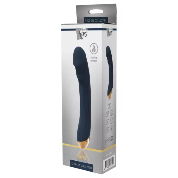 Goddess Boreas - vibrator za G-točku s grijanjem na punjenje - plavi