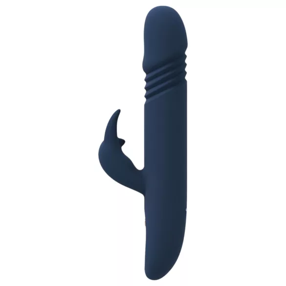 Goddess Zephyros - vibrator s klitoralnim nastavkom, vodootporan, plavi
