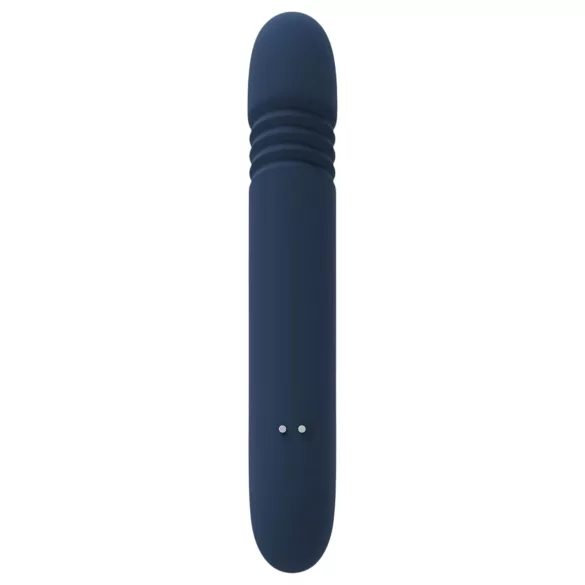 Goddess Zephyros - vibrator s klitoralnim nastavkom, vodootporan, plavi