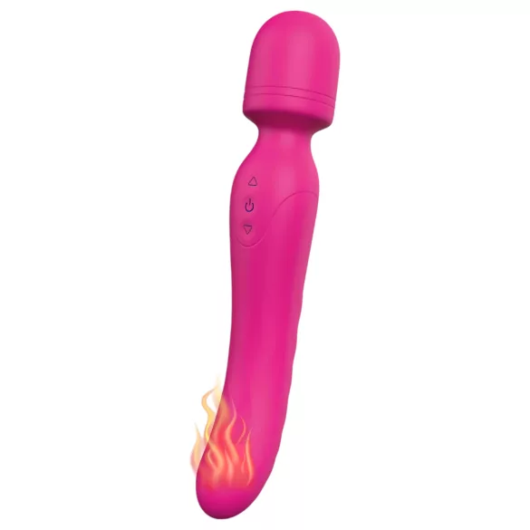 Vibes of Love - masažni vibrator s grijanjem, punjiv - silikon, roza