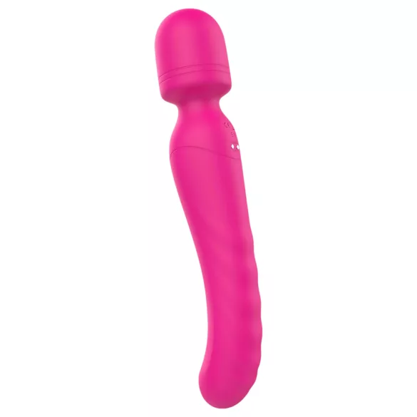 Vibes of Love - masažni vibrator s grijanjem, punjiv - silikon, roza