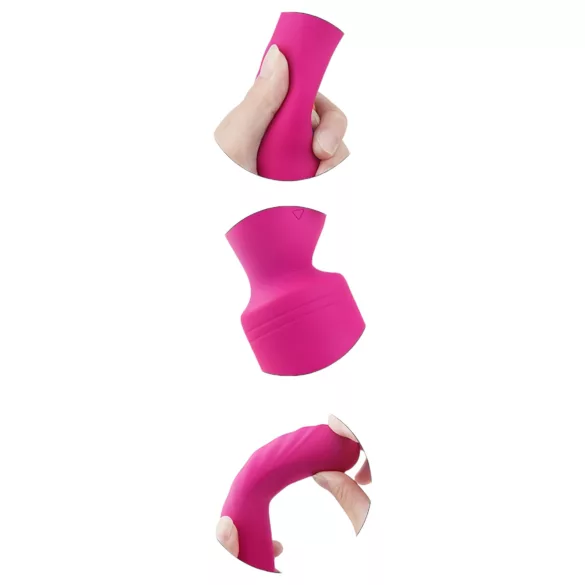 Vibes of Love - masažni vibrator s grijanjem, punjiv - silikon, roza