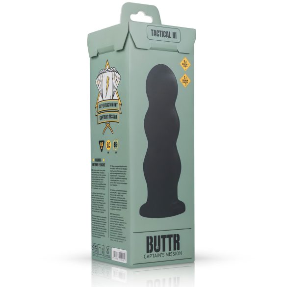 BUTTR - dildo s vakumskim držačem - crni