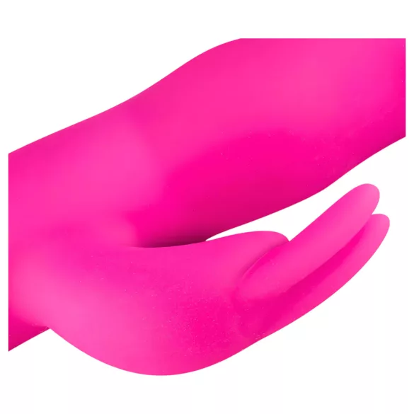 Easytoys Mad Rabbit - vibrator s ušima za klitoris - silikon - ružičasti
