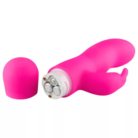 Easytoys Mad Rabbit - vibrator s ušima za klitoris - silikon - ružičasti