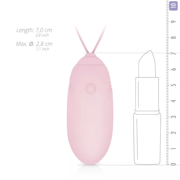 LUV EGG - vibrator jaje na daljinsko upravljanje - punjivo - roza