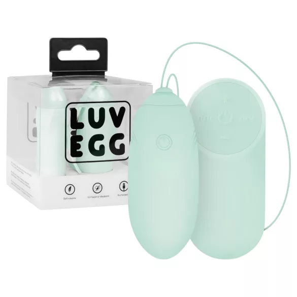 LUV EGG - nosivo bežično vibrirajuće jaje na baterije (zeleno)