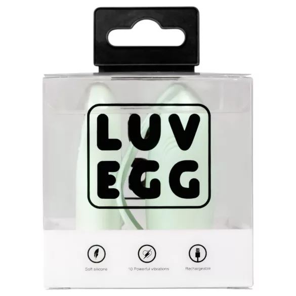 LUV EGG - nosivo bežično vibrirajuće jaje na baterije (zeleno)