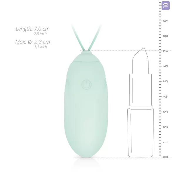 LUV EGG - vibracijsko jaje na daljinsko upravljanje - punjivo - zeleno