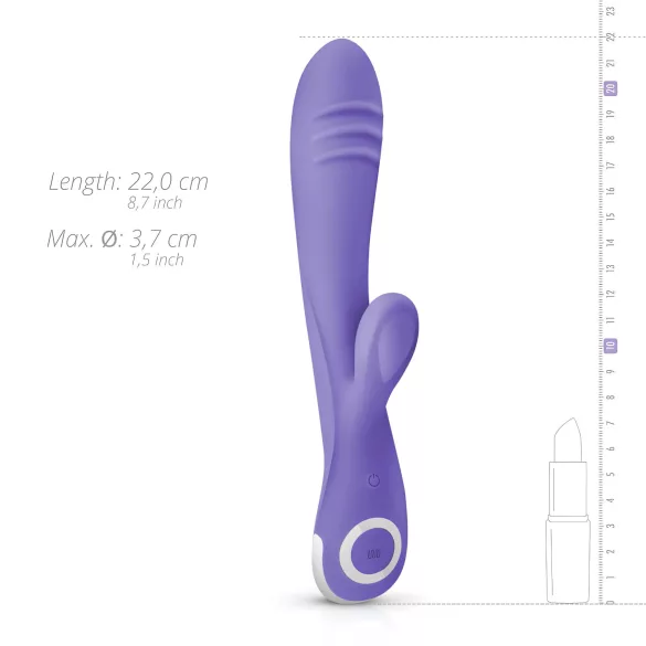 Good Vibes Only Fane Rabbit - vibrator zaječić s klitoralnim nastavkom