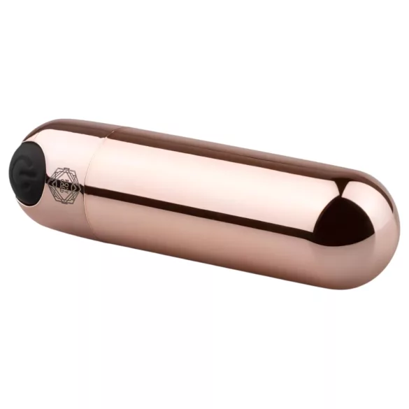 Rosy Gold - mini vibrator s punjivom baterijom - roza zlatna