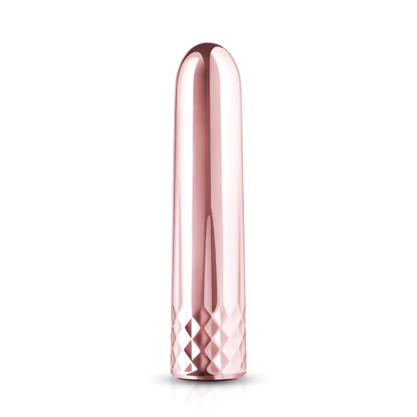 Rosy Gold Mini - punjivi mini štapićasti vibrator (roza zlatna)