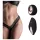 Pantyrebel - crne bežične radijske čipkaste tange vibrator (S-L)