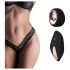 Pantyrebel - crne bežične radijske čipkaste tange vibrator (S-L)