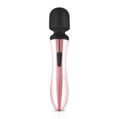   Rosy Gold - masažni vibrator s baterijom - zakrivljeni oblik - rosegold