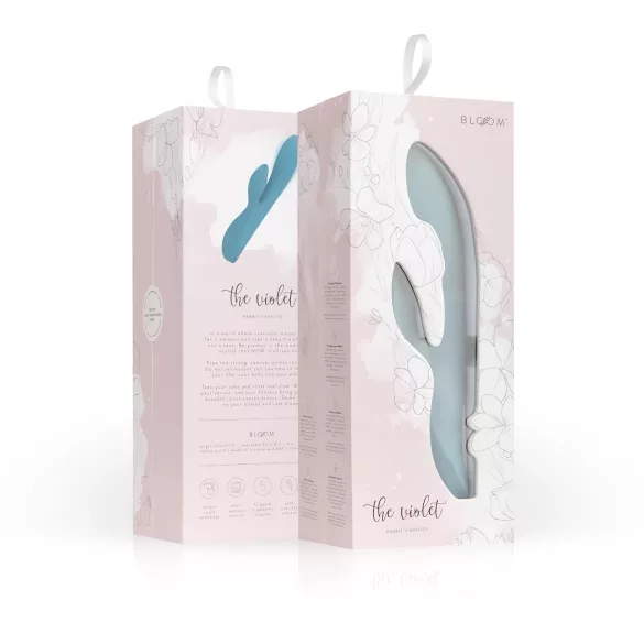 Bloom Violet Rabbit - vibrator za G-točku i klitoris - tirkiz