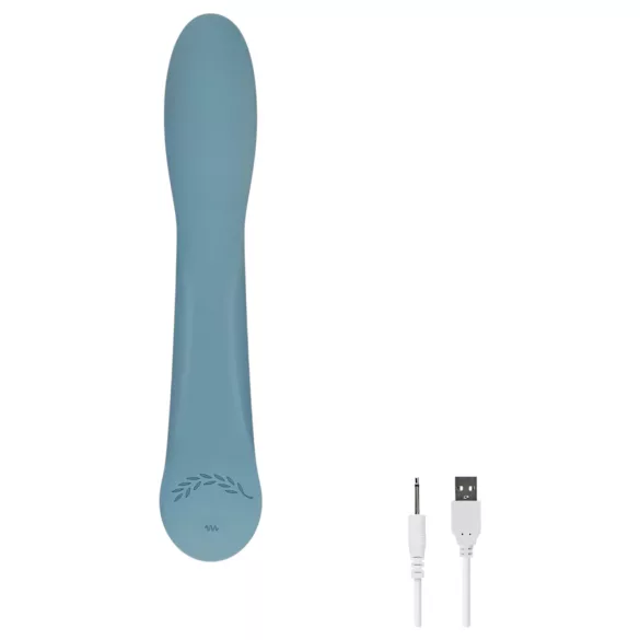 Bloom Rose - G točka vibrator na baterije - silikon - tirkizna
