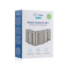 Easytoys - set nastavaka za penis - sivi - 6 komada
