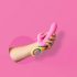 PMV20 Copy Dolphin - rotirajući vibrator s klitoralnim nastavkom - silikon, rozi