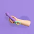 PMV20 - masažer vibrator s punjivom baterijom - ljubičasti