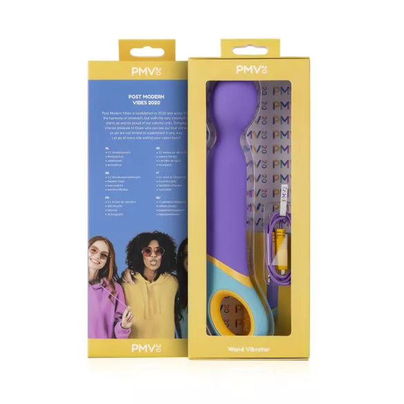 PMV20 - masažer vibrator s punjivom baterijom - ljubičasti