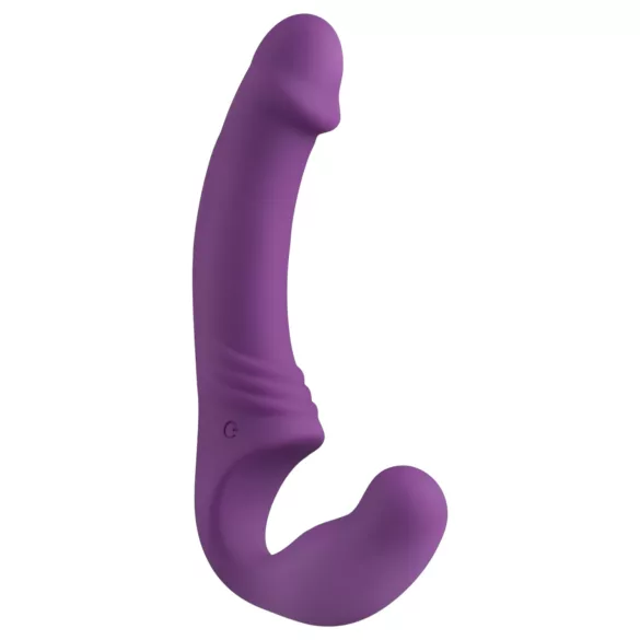 Easytoys - vibrirajući strap-on bez remena na baterije - ljubičasti