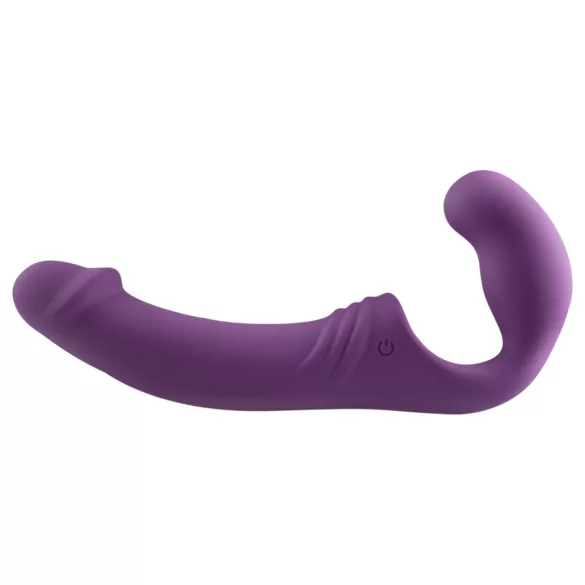 Easytoys - vibrirajući strap-on bez remena na baterije - ljubičasti